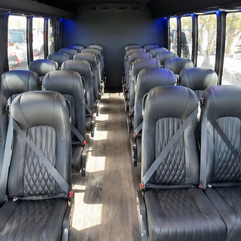 28 passenger minibus interior