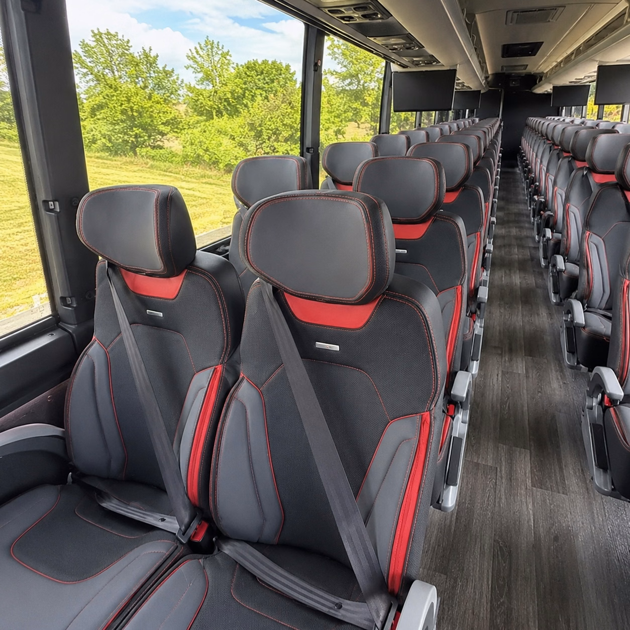 colorado springs charter bus rental interior