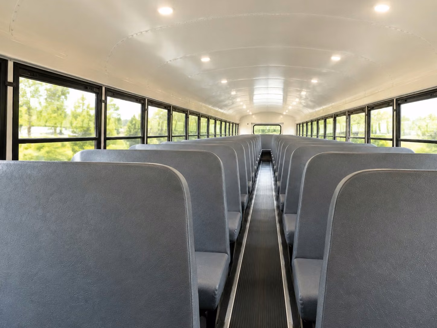 school bus inside